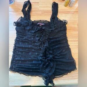 Betsey Johnson ruffle shirt